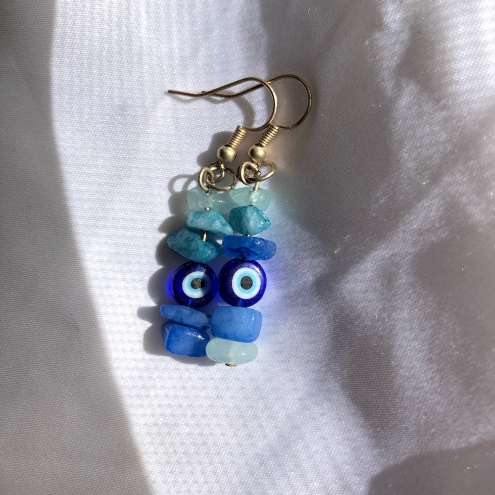 Evil eye protection earrings